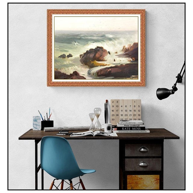 Message us to inquire about custom framing options! (Included for free with every purchase) The artwork here, "Coastal...