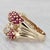 Gemstone Information: - Natural Rubies - Total Carats - 1.52ctw Cut - Round Brilliant Color - Red Treatment - Routinely...