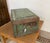 Wood Early 20th Century Rustic Green Painted Wooden Storage Chest or Trunk For Sale - Image 7 of 14