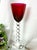 Late 20th Century Vintage Baccarat Vega Ruby Red Rhine Wine Glass For Sale - Image 5 of 10
