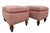English Vintage English Style Upholstered Ottomans With Spiral Turned Legs by O. Henry House, a Pair For Sale - Image 3 of 12