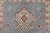 Blue Kazak Rug 2’10” X 5’1” Blue Wool Tribal Hand-Knotted Oriental Carpet For Sale - Image 8 of 12