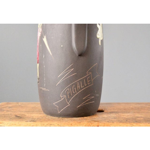 1950s Handmade Ceramic Paris Pitcher by Keto Keramik, 1950s For Sale - Image 5 of 9