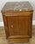 Antique French Oak Bedside Tables with Marble Tops, Set of 2 For Sale - Image 5 of 14
