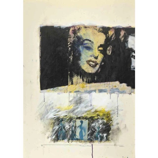 Birth of venus is a painting artwork, realized by sergio barletta in 1991. Tempera and watercolor on cardboard hand-signed...