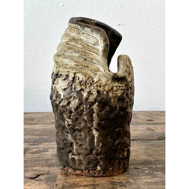 Vintage Original Studio Pottery Coil Vase For Sale - Image 12 of 12