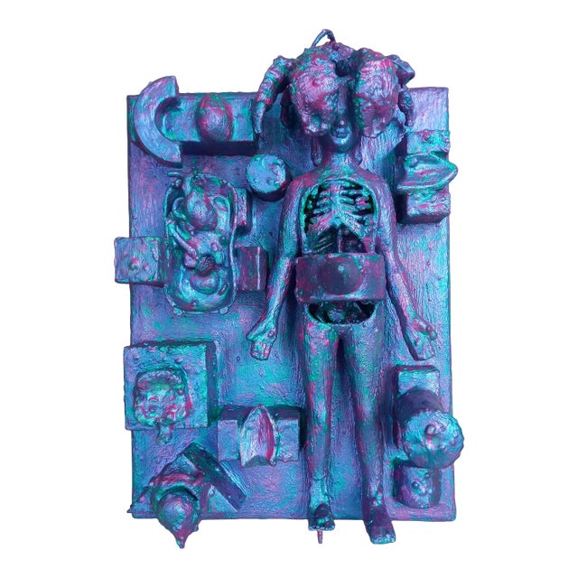 Contemporary Relief Sculpture Painting by Diane Grant For Sale