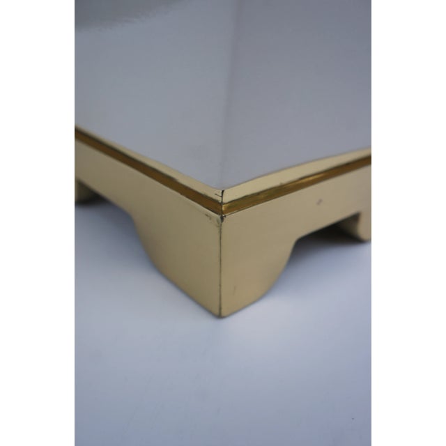 1980s Chapman Ceramic and Brass Hollywood Regency Chinoiserie Pagoda Table Lamp For Sale - Image 11 of 13