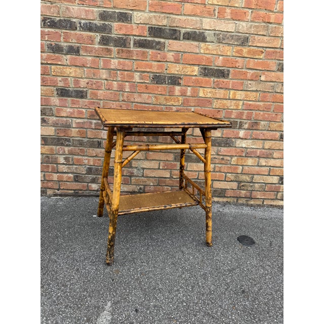 Early 19th Century 19th Century English Bamboo Side Table For Sale - Image 5 of 9