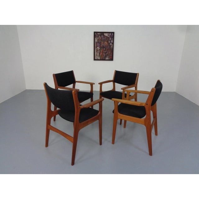 Mid-Century Danish Armchairs in Teak, 1960s, Set of 4 For Sale - Image 10 of 15