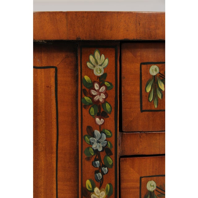 Maitland Smith 3 Drawer Satinwood Louis XV Style End Table For Sale - Image 15 of 18