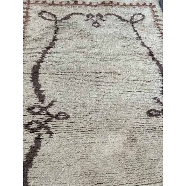 Mid-Century Moroccan Art Deco Rug, 1940s For Sale - Image 11 of 16