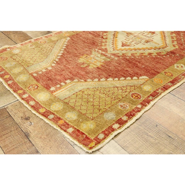 Vintage Turkish Oushak Rug - 02'08 X 04'05 For Sale In Dallas - Image 6 of 9