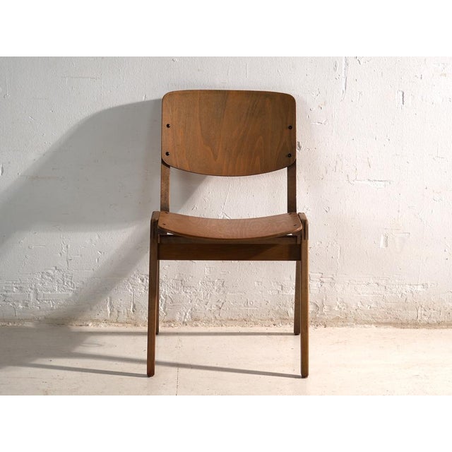 Vintage Dining Chairs from Thonet, 1950s. Set of 4 For Sale - Image 9 of 18