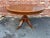 Wood Late 20th Century Vintage George III Style Brass Marquetry Burlwood Breakfast Table For Sale - Image 7 of 10