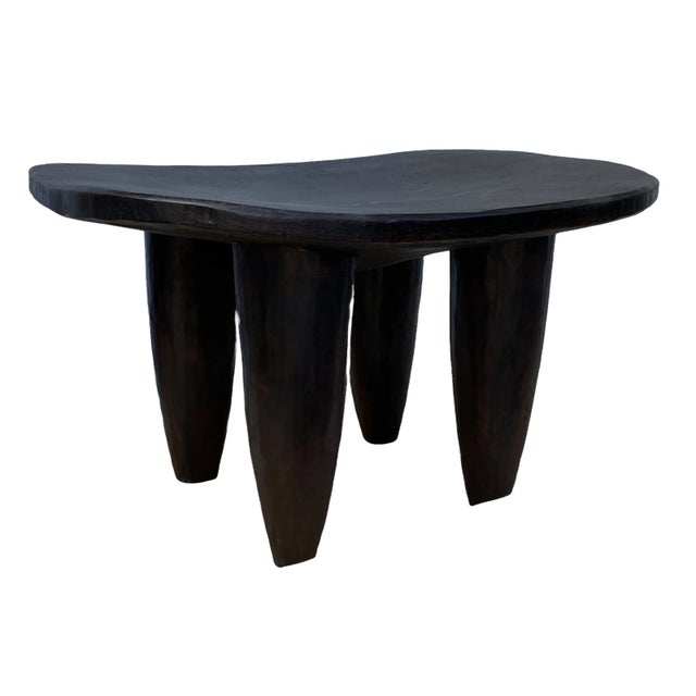 1980s African Senufo Stool / Table I Coast 13.5" H by 23" W For Sale - Image 5 of 11