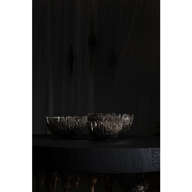Large Gravity Bowl in Patinated Cast Bronze by William Guillon For Sale - Image 18 of 18