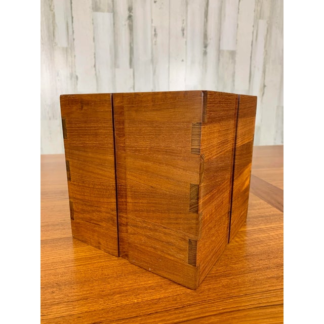 Mid 20th Century Solid Teak Ice Bucket by Kalmar For Sale - Image 5 of 13