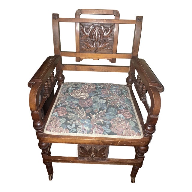 Mid 19th Century Eastlake Parlor Chair For Sale