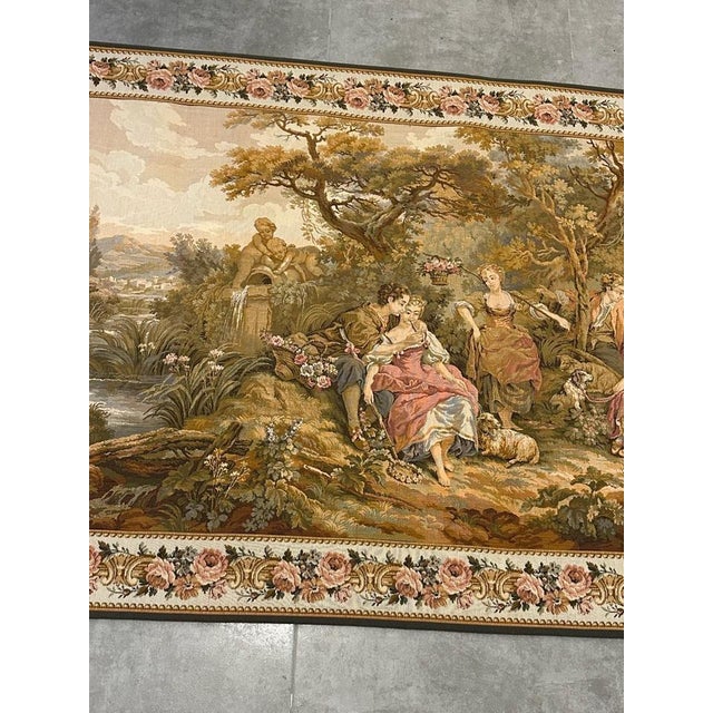 Vintage Aubusson Jaquar Tapestry, 1980s For Sale - Image 15 of 18