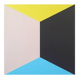 Contemporary Abstract Acrylic on Aluminum Honeycomb Painting "Bell Butterfly" by Brent Hallard