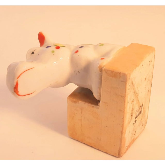 Ceramic Vintage House Hippo Holder Japan For Sale - Image 7 of 11