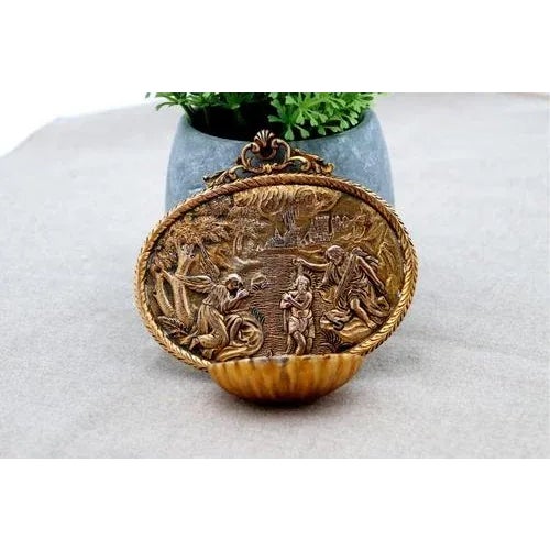 Silver Gilded Holy Water Font For Sale - Image 4 of 6