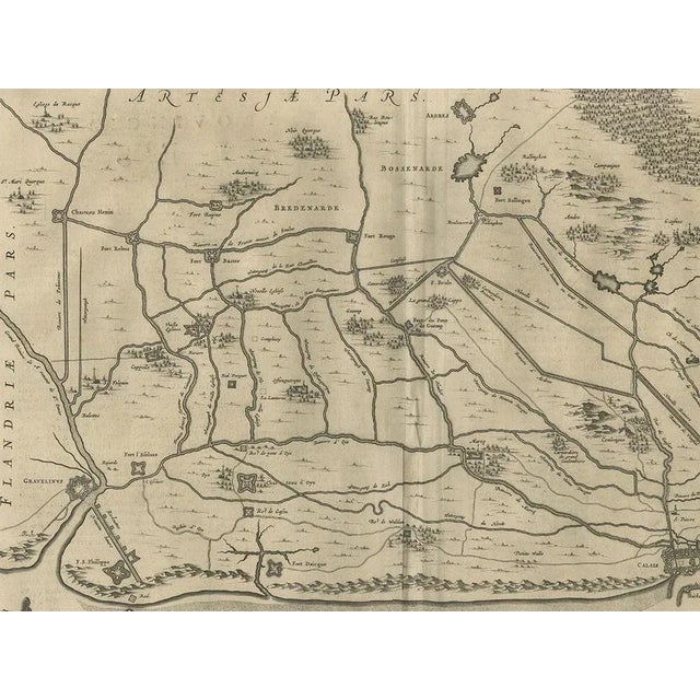 Antique Map of the North-Western Part of France by Janssonius, 1657 For Sale - Image 3 of 5