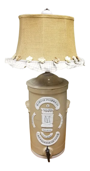 Late 19th Century Stoneware Lamp