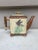 English Majolica tea set bamboo and bird circa 1890. Teapot H / 6.8" , 8.8" by 3.3" Milk pot H / 4" , 5.5" by 2.5" Sugar...
