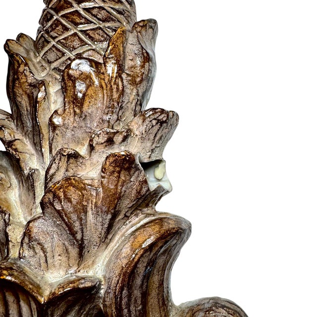 Pair or Vintage Baroque Wall Corbels • Large Acanthus Leaf Architectural Shelves For Sale - Image 18 of 18