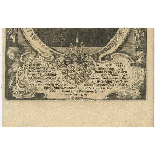 Baroque German Engraver, Henry II, Duke of Brunswick-Lüneburg, 1650, Engraving For Sale - Image 3 of 9