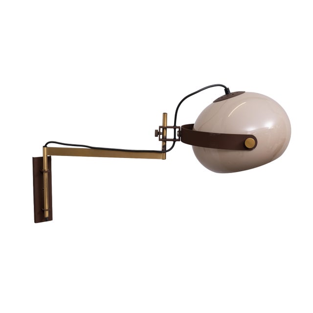 Spring Arm Wall Lamp from Dijkstra Lampen, Holland, 1970s For Sale - Image 4 of 13
