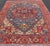 Tribal Antique Persian Heriz Serapi Rug With Blue Field Geometric Medallion Design For Sale - Image 3 of 17