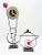 Rick Martin Modern Memphis Pop Art Steel Clock & Candleholder Sculpture Set For Sale - Image 9 of 14