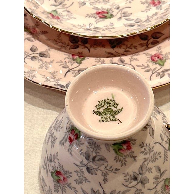 6 Sets of Vintage Tea Cups, Saucers, and Plates For Sale - Image 13 of 18