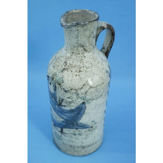 20th Century Ceramic Jug Vase by Atelier Le Mûrier of Gustave Reynaud, Vallauris France., 1950s For Sale - Image 11 of 18