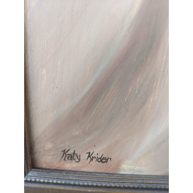 Vintage Still Life Yellow Mum Flowers Painting Signed For Sale - Image 13 of 13