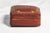 Animal Skin Lovely Small Mid Century Vintage Square Gold Gilt Hand Tooled Leather Jewelry Storage Presentation Box For Sale - Image 7 of 9