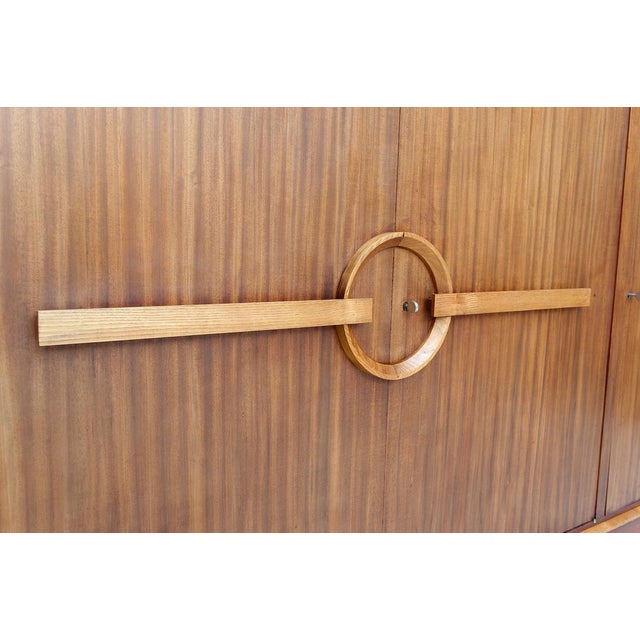 Modernist Art Deco Bookcase / Cabinet attributed to Auguste Vallin, France, 1930s For Sale - Image 12 of 18