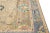 Modern Tan Oushak Handmade Multicolor Floral Motif Wool Rug For Sale - Image 9 of 10