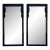 Mid Century Chinoiserie Black Lacquer Mirrors by Raymond Sobota for Century Furniture Chinoiserie Collection - A Pair For Sale