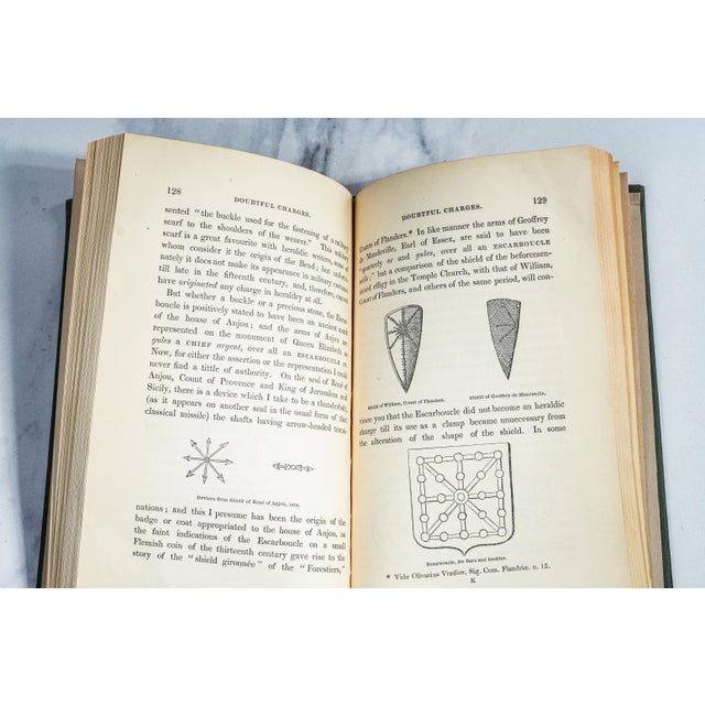 Paper The Pursuivant of Arms English Heraldry Coat of Arms Reference Armorial Antique Victorian Book For Sale - Image 7 of 11
