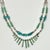 Jade 1970s Vintage Southwestern Mexican Boho Chic Double Strand Sterling, Turquoise & Jade Necklace For Sale - Image 8 of 18