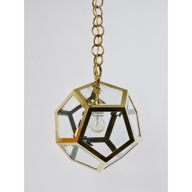 Pendant Lamp Chandelier by Friedrich Otto Schmidt for Adolf Loos Dodekaeder, 1900s For Sale - Image 13 of 18