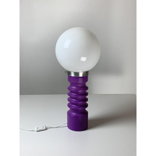 Mid-Century Space Age Ceramic Table Lamp by Cari Zalloni for Steuler, 1960s For Sale - Image 9 of 9