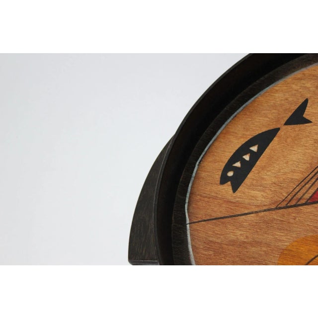 Set of Two Israeli Hand-Painted Trays by Aharon and Reut Shahar for Kakadu For Sale - Image 11 of 13