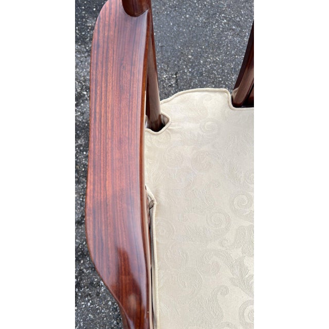 Early 20th Century Exquisite Pair of 20th C. Chinese Hand-Carved Rosewood “Imperial Dragon” Armchairs Hongmu Mid Century For Sale - Image 5 of 13