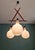Scandinavian Chandelier in Teak and White Opaline Glass, 1960s For Sale - Image 3 of 18