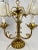 Mid-Century Modern 1950s Italian Gilt Metal Flower Lamp For Sale - Image 3 of 5
